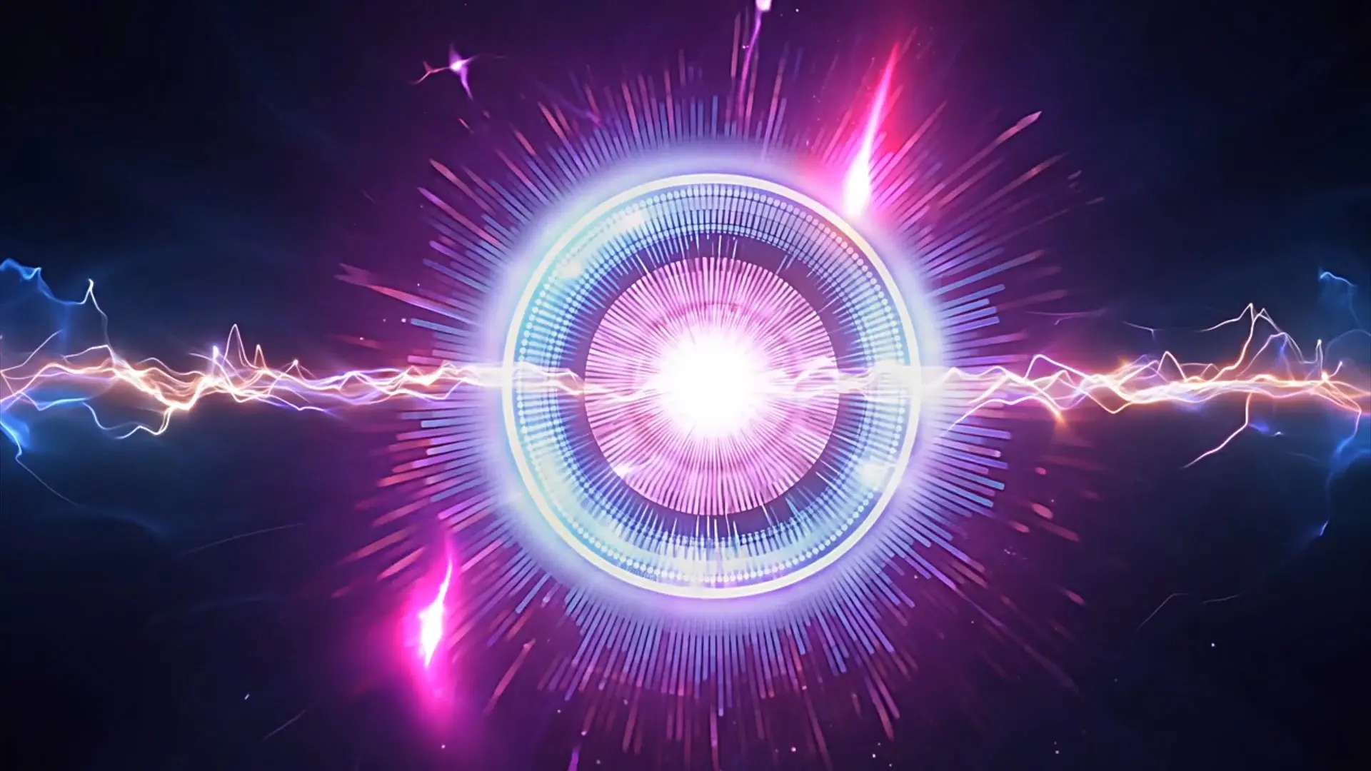 Futuristic Energy Blast Dynamic Background for Logo Animation